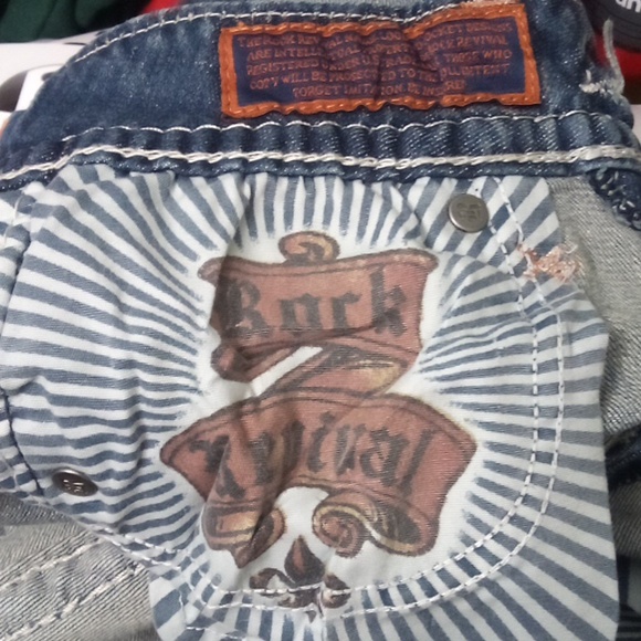 Rock Revival Women's 26 Bootcut Jen Embellished Shimmer Distressed NWT - Picture 7 of 12